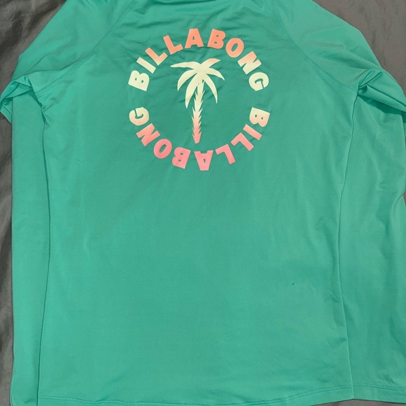 Billabong Women’s Sol Searcher Rash Guard Tropical Green - Size Large - Picture 4 of 11